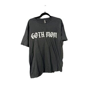 Goth Mom Ladies T-Shirt  - Alternative, Punk, Black Cats, Graveyard Large